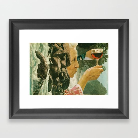 red wine Framed Art Print