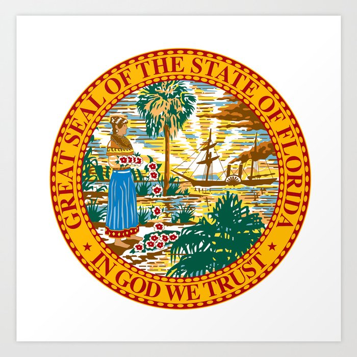 Florida State Seal Art Print