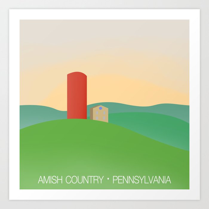 Amish Country Art Print