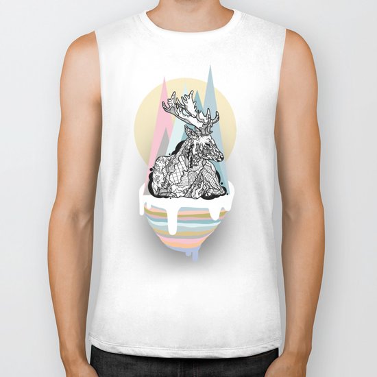 dreaming deer Biker Tank