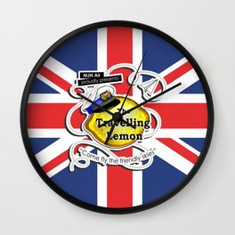 The Travelling Lemon - Union Jack edition Wall Clock