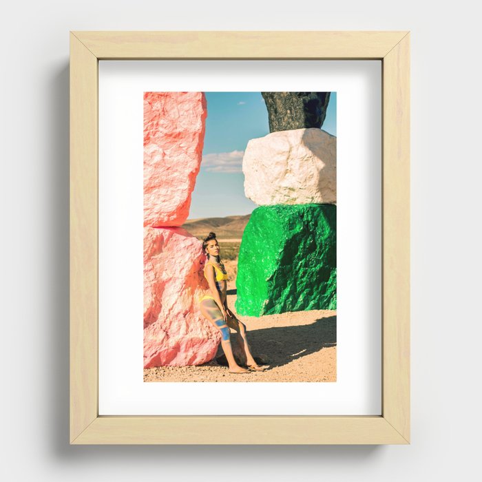 Magic Mountains Recessed Framed Print