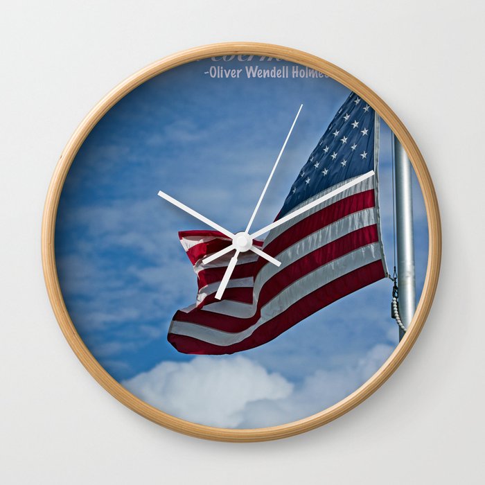 One flag, one land, one heart, one hand... Wall Clock