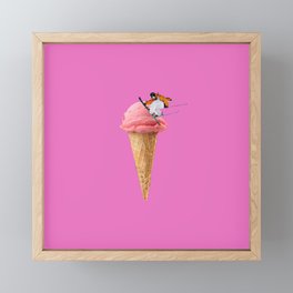 sweet shred 2 magenta Framed Mini Art Print