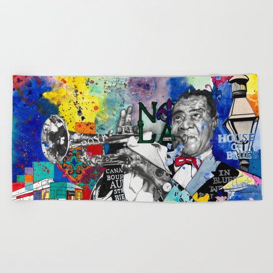 The Sound of New Orleans Beach Towel