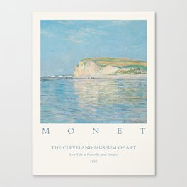 Claude Monet Low Tide Pourville Dieppe 1882 Art Exhibition Canvas Print