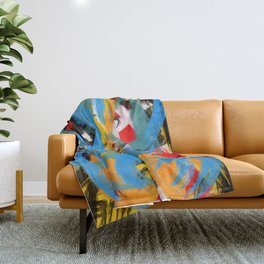 Abstraction of Joy Throw Blanket
