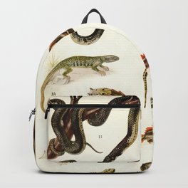 Adolphe Millot - Batraciens et reptiles - French vintage zoology poster Backpack