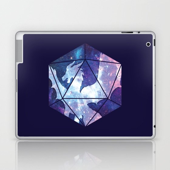 D20 Dragon Bright Soul Laptop & iPad Skin