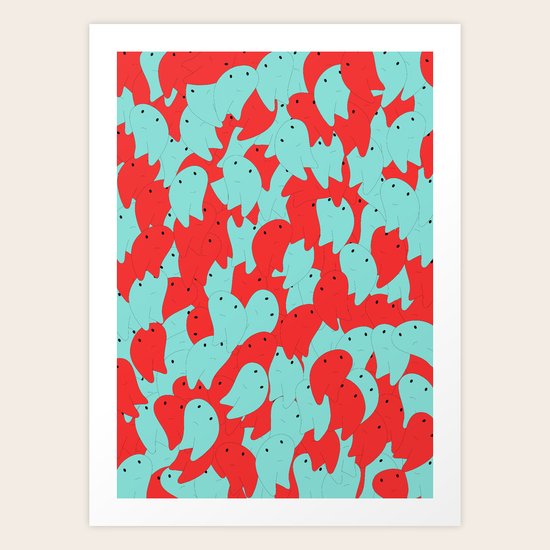Crowded Art Print