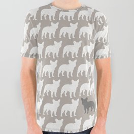 French Bulldog Silhouette(s) All Over Graphic Tee