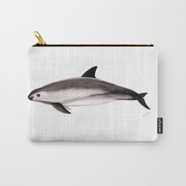 Vaquita Carry-All Pouch | Dolphin, Black and White, Vintage, Illustration, Porpoise, Porpoiseartwork, Dolphindesign, Dolphins, Porpoiseart, Porpoises 