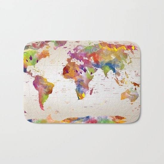 map Bath Mat