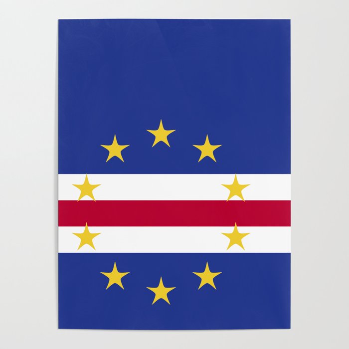 Cape Verde flag emblem Poster