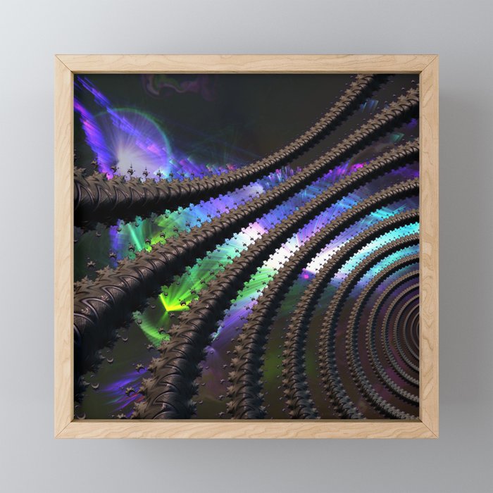 Mineralizm Art- Cosmic Twist V2 Framed Mini Art Print