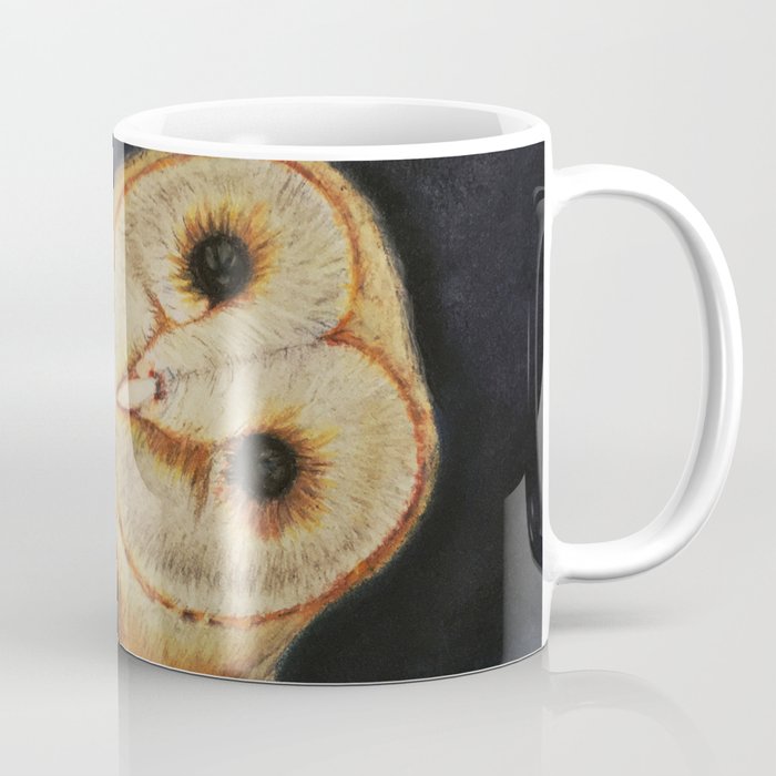 Curious Barn Owl Coffee Mug