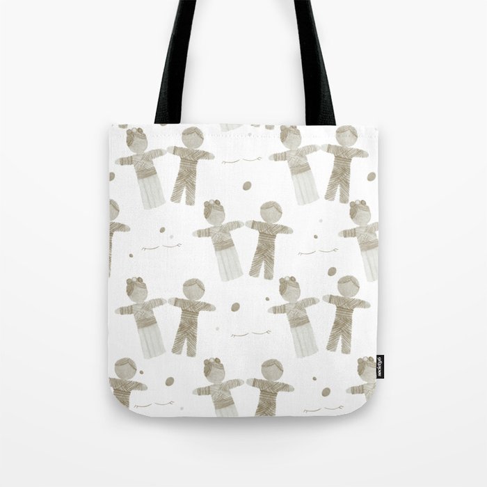 Worry Dolls Neutral  Tote Bag