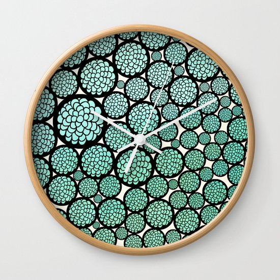 Blooming Trees Wall Clock