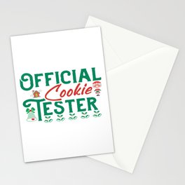 Official Cookie Testers Stationery Card