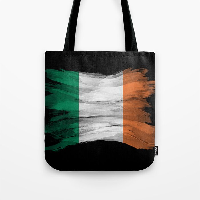 Ireland flag brush stroke, national flag Tote Bag