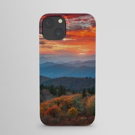 Blue Ridge Mountains NC Scenic Autumn Landscape Photography Asheville North Carolina iPhone Case