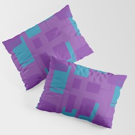 Color block rectangles Pillow Sham