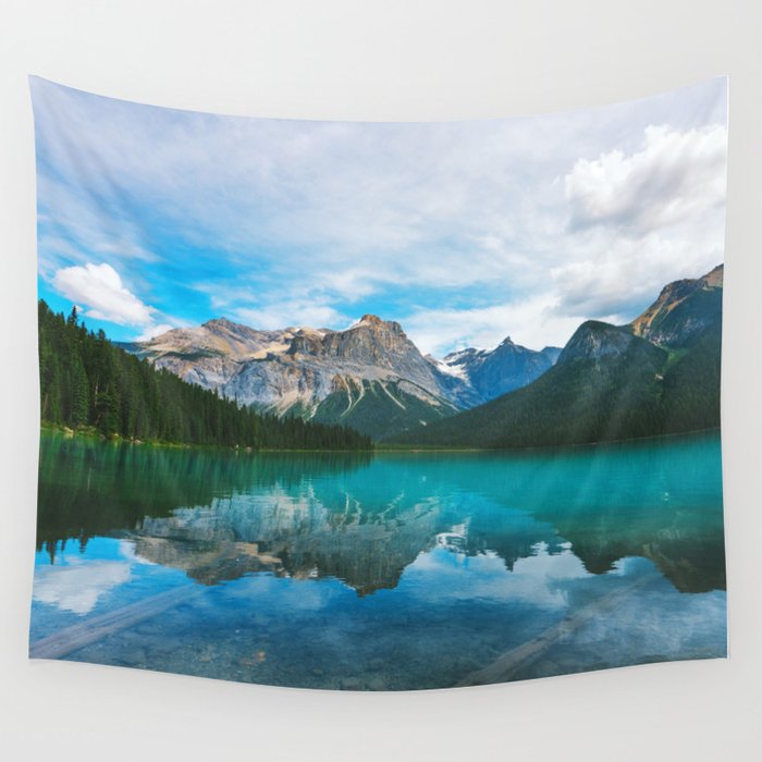 The Mountains and Blue Water - Nature Photography Wall Tapestry