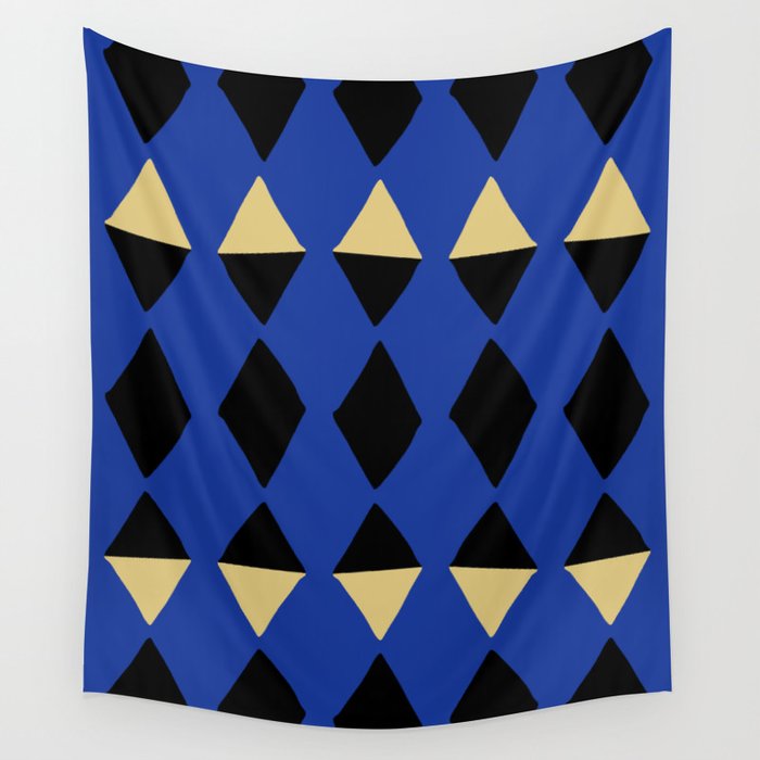 Maori Blue Wall Tapestry by ANUTU STUDIO DESIGN Society6