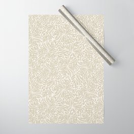 Free Spirit Sand Floral Pattern Wrapping Paper