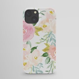 Sweet Pink Blooms (Floral 02) iPhone Case