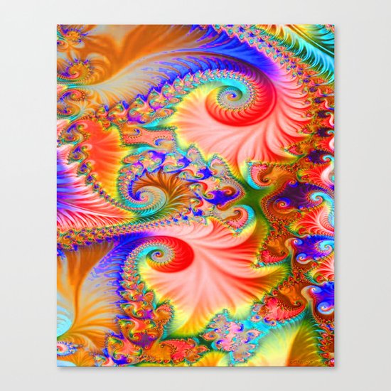 Fractal flower Canvas Print