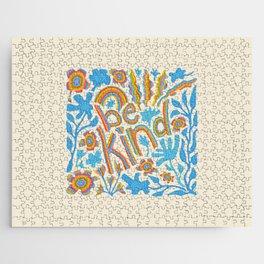 BE KIND UPLIFTING LETTERING Jigsaw Puzzle