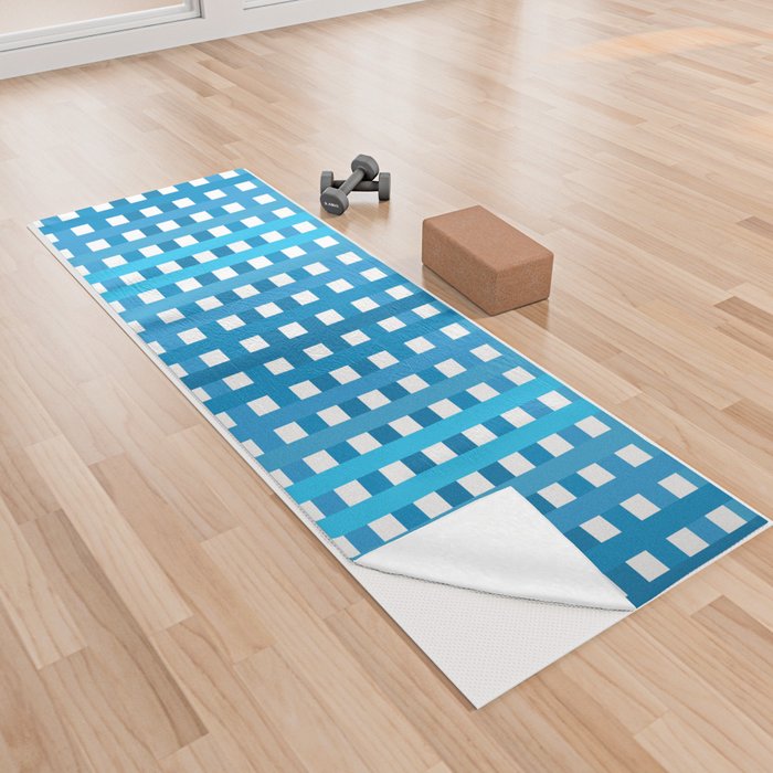 Electric Southern Gingham Yoga Towel