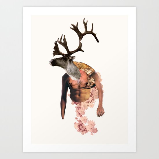 Tough Moose Art Print