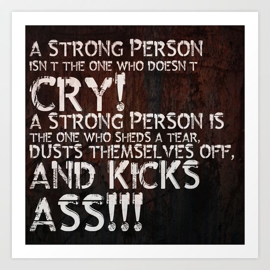 KICK ASS! Art Print