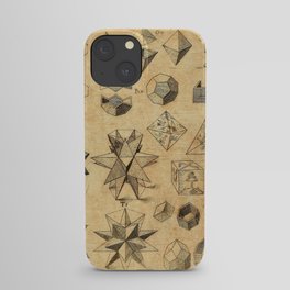 Art from "The Harmony of the World" by Johannes Kepler (1619) iPhone Case