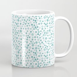 Mint Watercolor Dots - Aqua, Teal, Mint, Blue Mug
