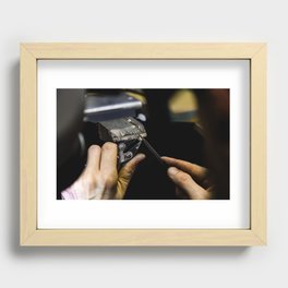 Jewellers Hands Recessed Framed Print