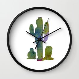 Cacti Wall Clock