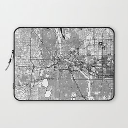 Minneapolis White Map Laptop Sleeve