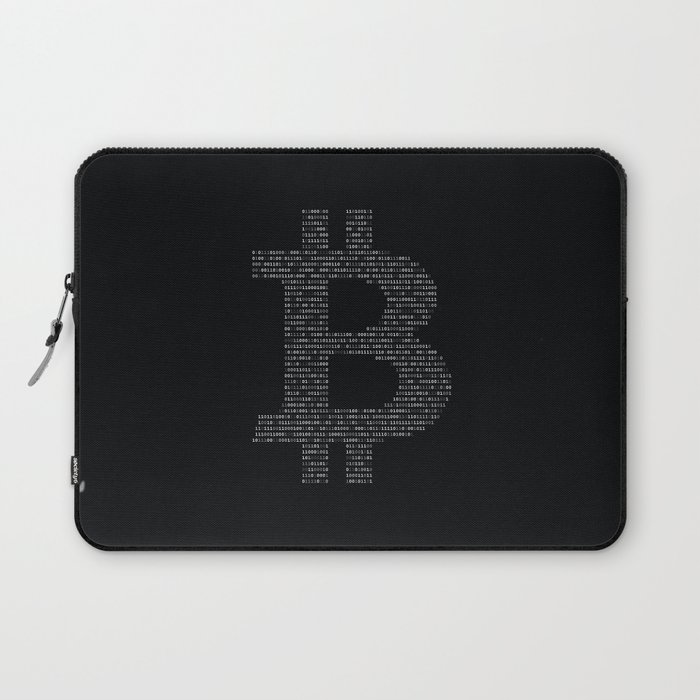 Bitcoin Binary Black Laptop Sleeve