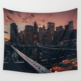 New York City Brooklyn Bridge Wall Tapestry