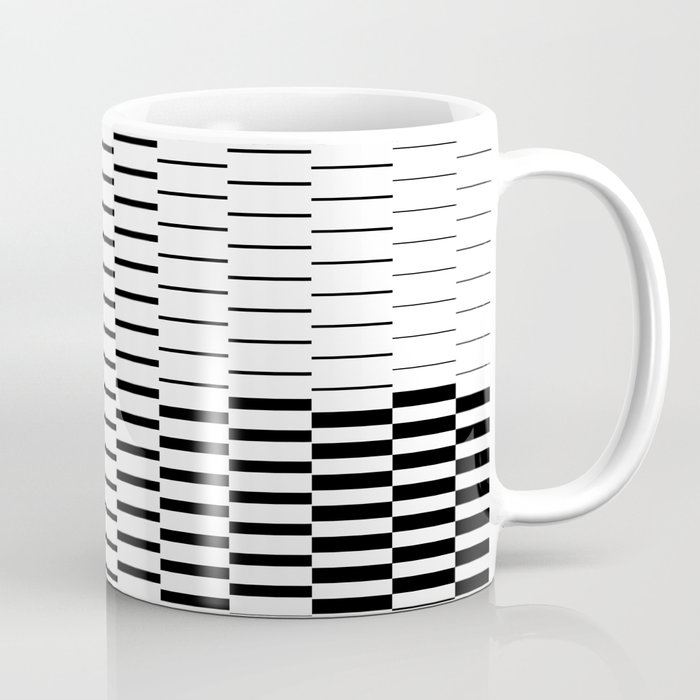Optical Illusion in Black & White Coffee Mug