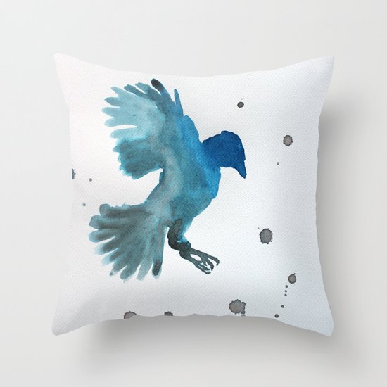 Bluejay Throw Pillow