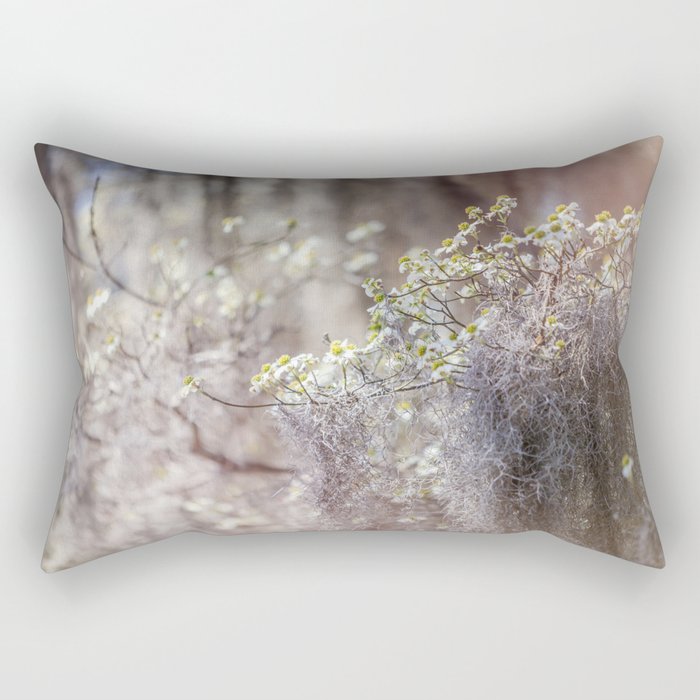 Mossy Dogwoods Rectangular Pillow