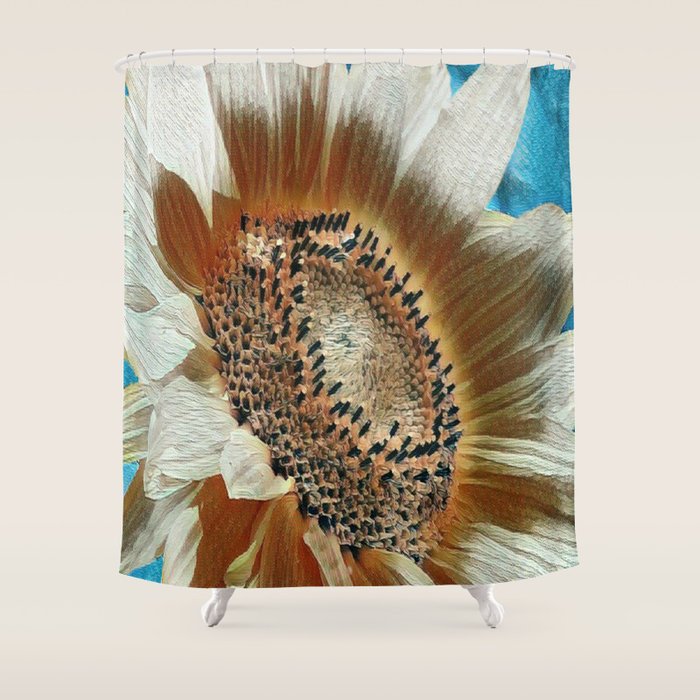 Cream Colored Sunflower Shower Curtain By Judypalkimas Society6