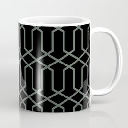 Black and Dark Green Tessellation Line Pattern 10 Pairs DV 2022 Popular Colour Pleasant Hill 0459 Mug