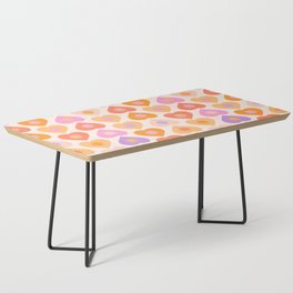 'You & Me' Retro Heart and daisy pattern Coffee Table
