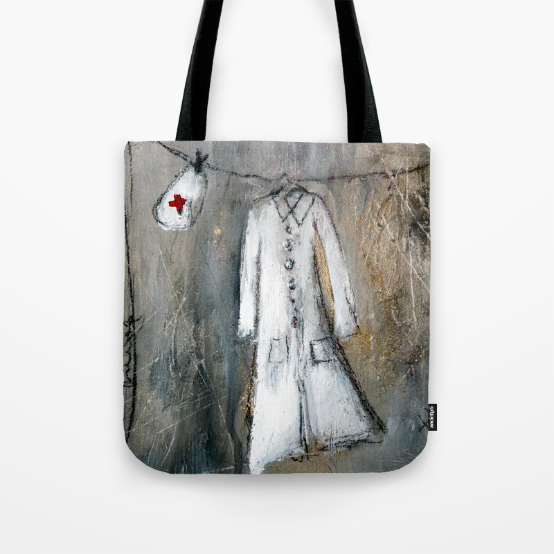 Tote by woman Society6