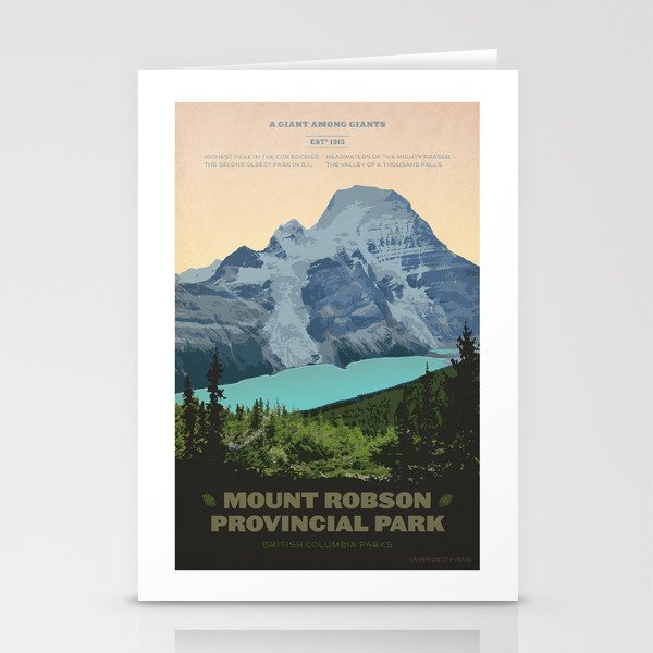 Mount Robson Provincial Park Stationery Cards